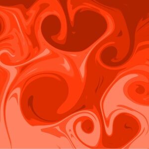 Orange Swirl Picture Painting